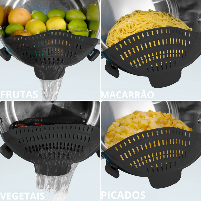 Escorredor de Silicone Ajustável Cozinha prática