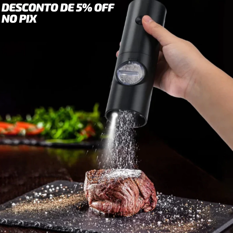 Moedor Elétrico de Pimenta e Sal Moedor Mágico