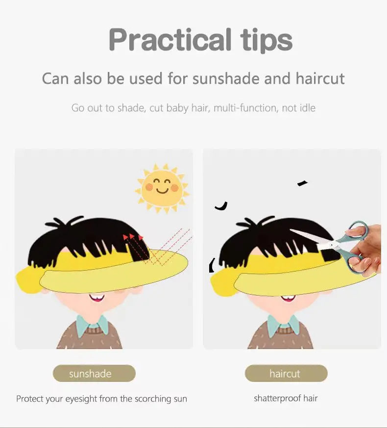 Boné Protetor para Lavagem de Cabelo Infantil
