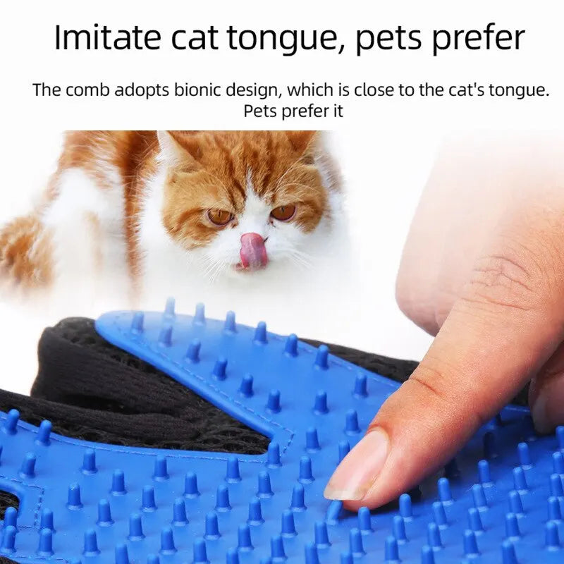 Luvas para remoção de pelos de gatos e cães