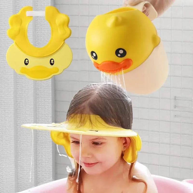 Boné Protetor para Lavagem de Cabelo Infantil
