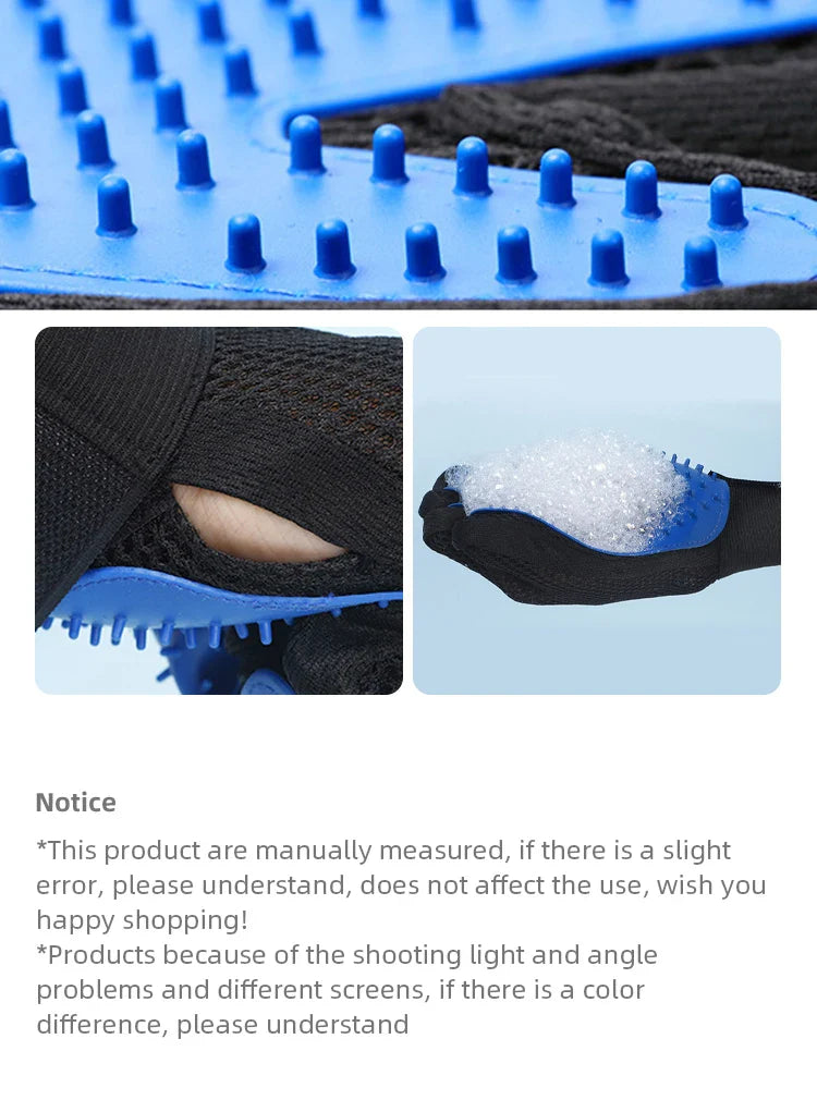 Luvas para remoção de pelos de gatos e cães