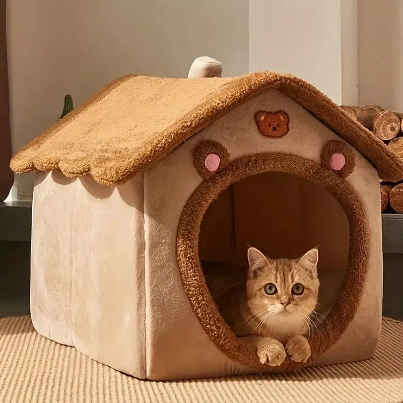 Casinha para gatos removível e lavável