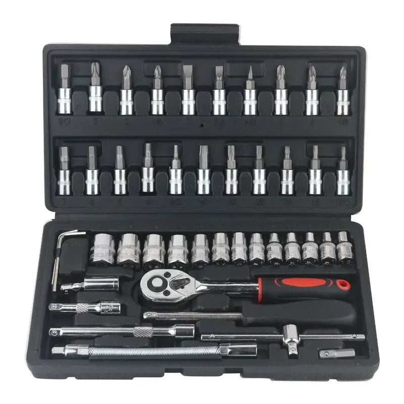 Kit de Ferramentas para Reparação de Carros com 46 Peças AutoFix