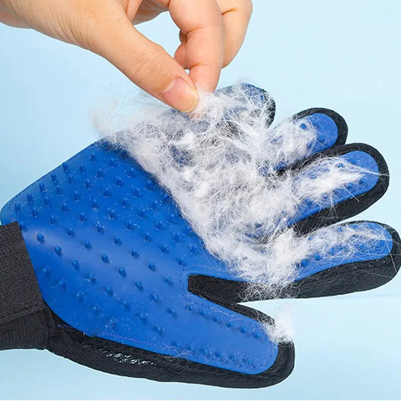 Luvas para remoção de pelos de gatos e cães