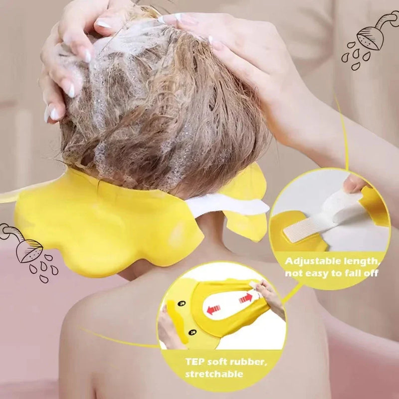 Boné Protetor para Lavagem de Cabelo Infantil