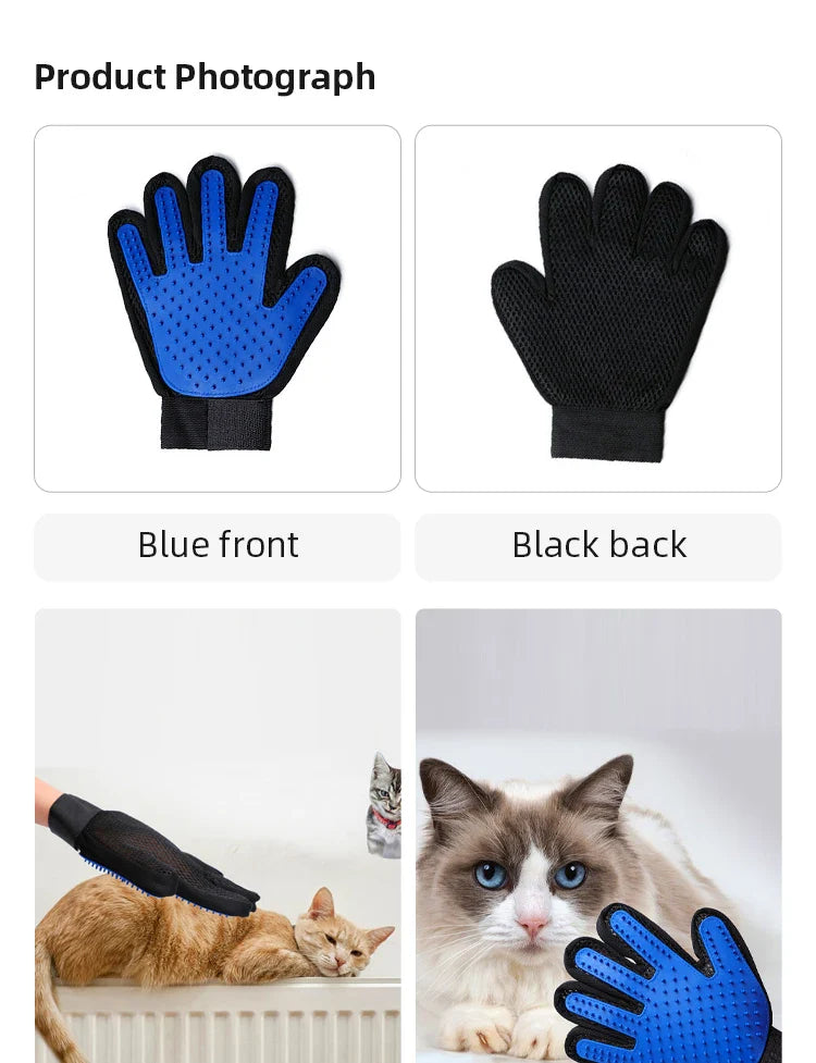 Luvas para remoção de pelos de gatos e cães