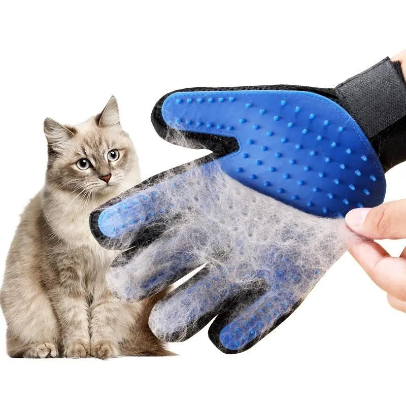 Luvas para remoção de pelos de gatos e cães